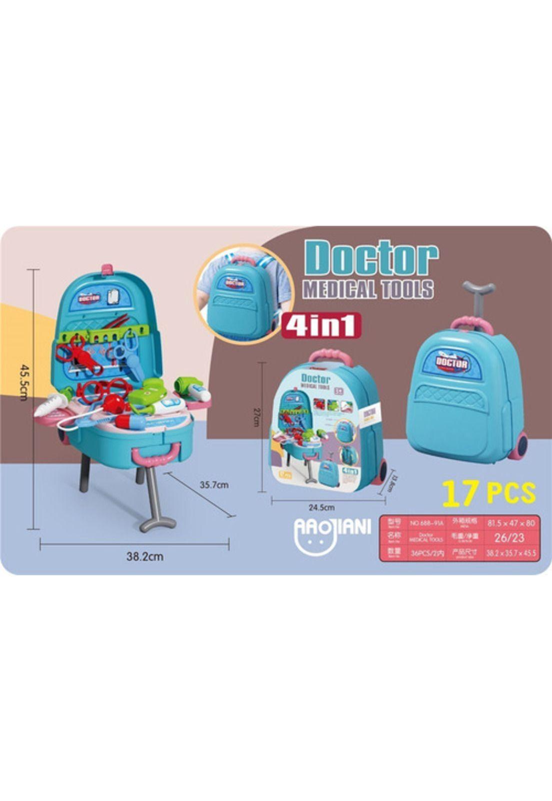 Maleta De Juegos 4 en 1 Set Doctor Con Accesorios-1
