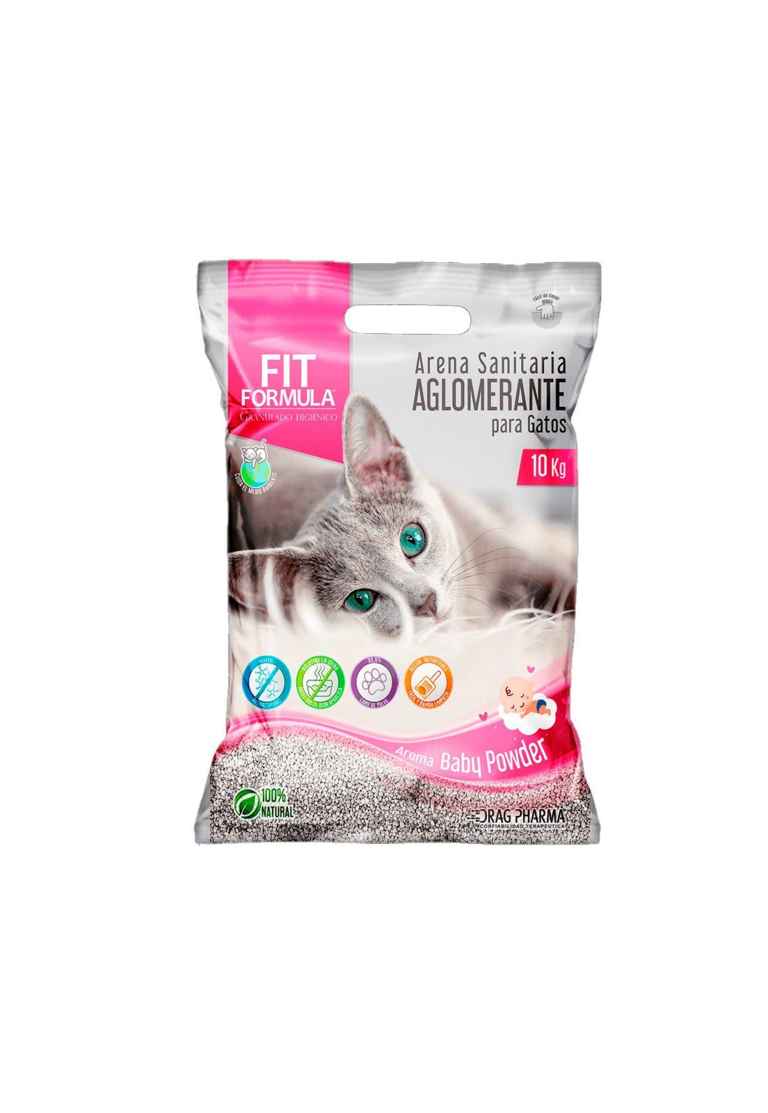 Arena Sanitaria Aglomerante Gato Fit Formula Baby Powder 10k-0