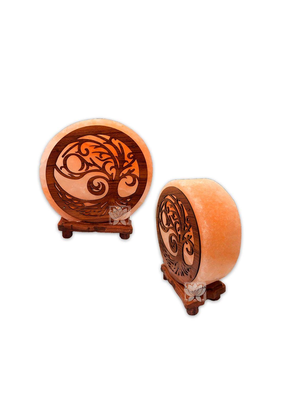 Lampara De Sal Diseño 5 Arbol Torcido 21 Cms-1