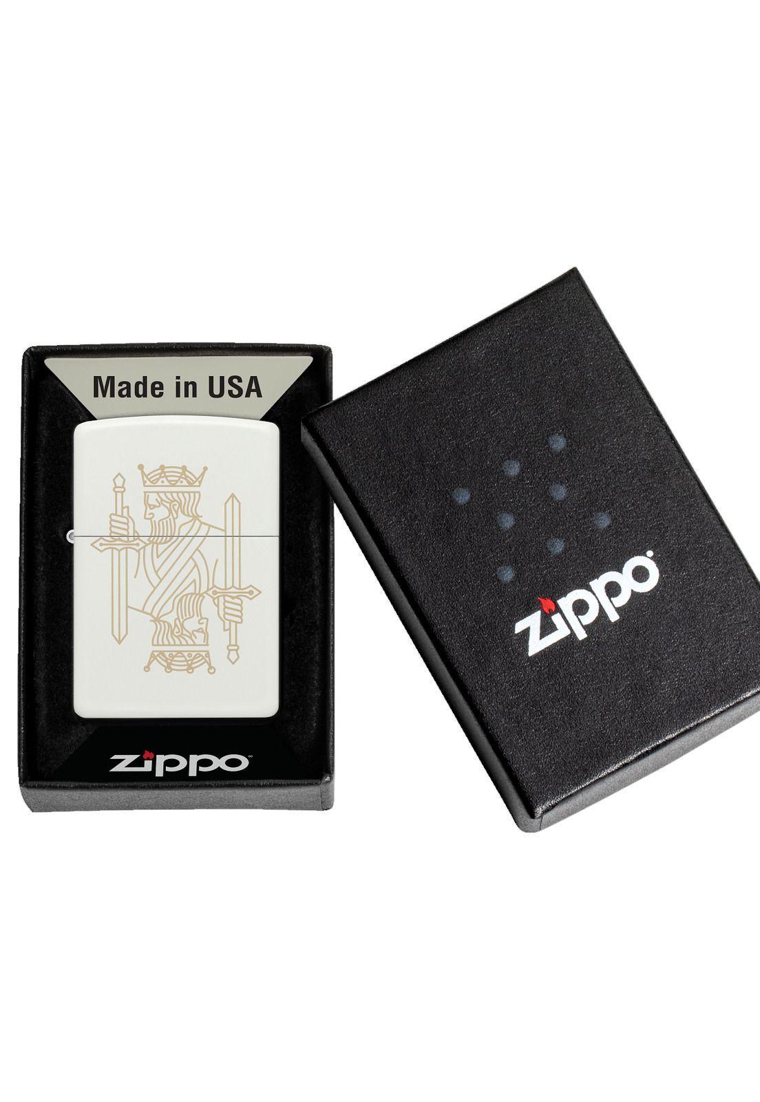 Encendedor Zippo King Queen Design Blanco ZP49847-4