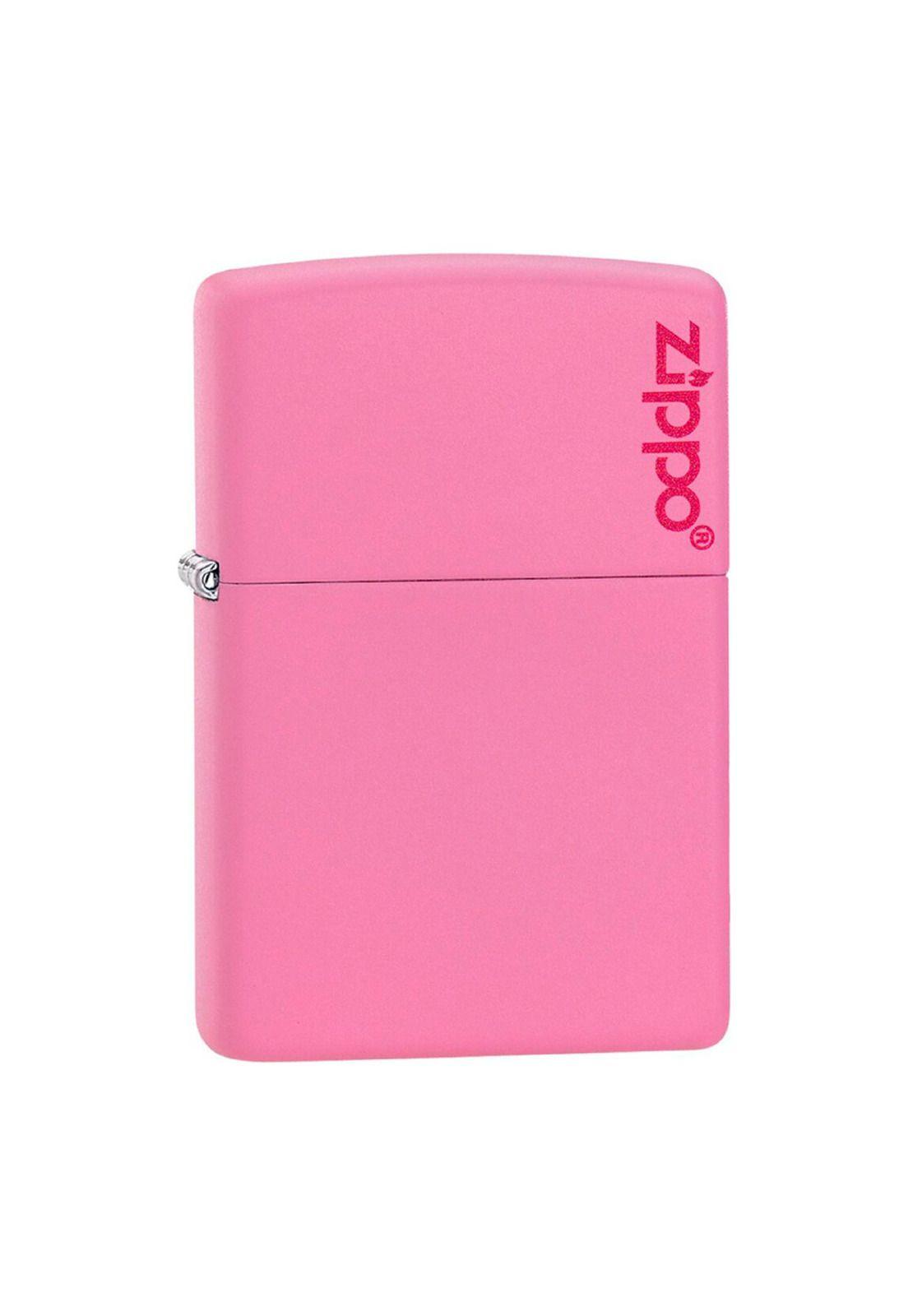 Encendedor Zippo Classic Pink Matte Logo Zp238zl-0