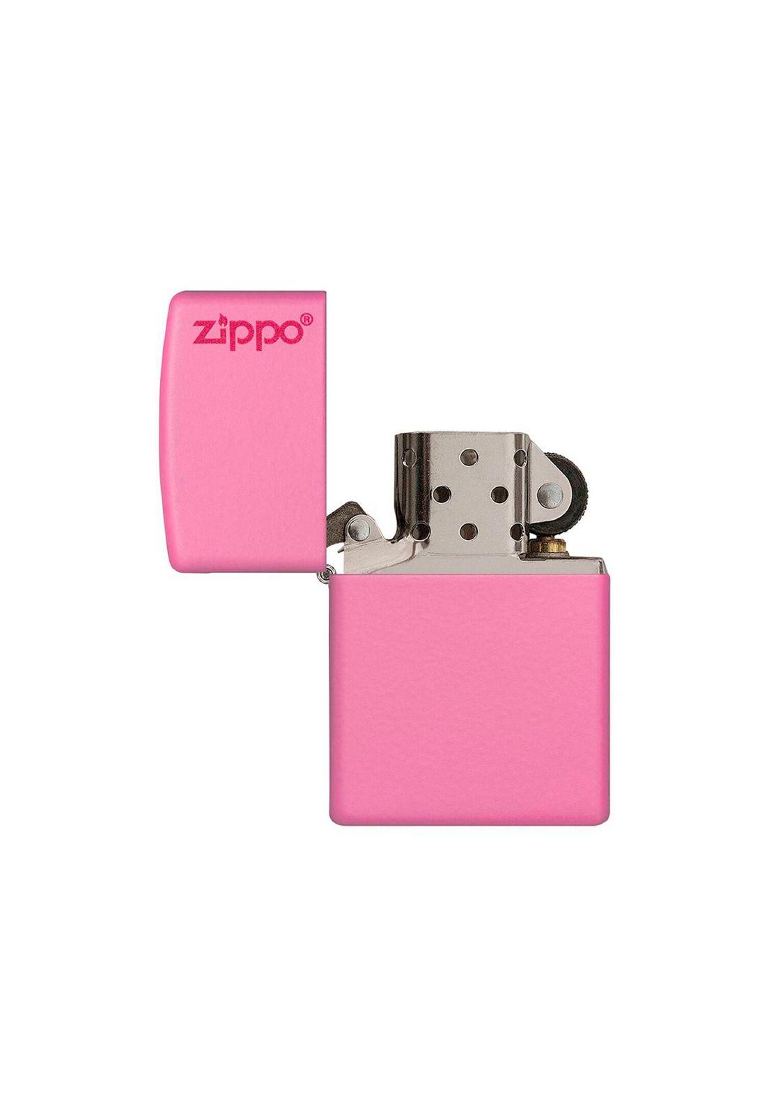 Encendedor Zippo Classic Pink Matte Logo Zp238zl-3