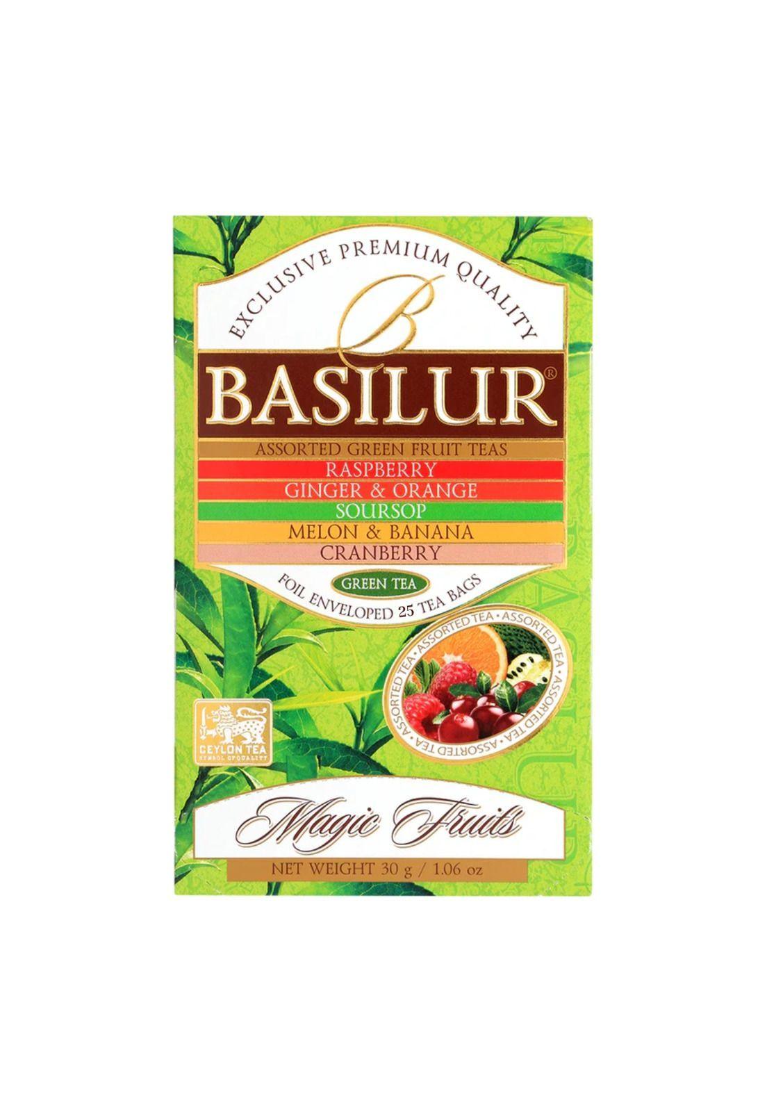 Te Verde Frutal Basilur Magic Fruits Caja 25 bolsas-2
