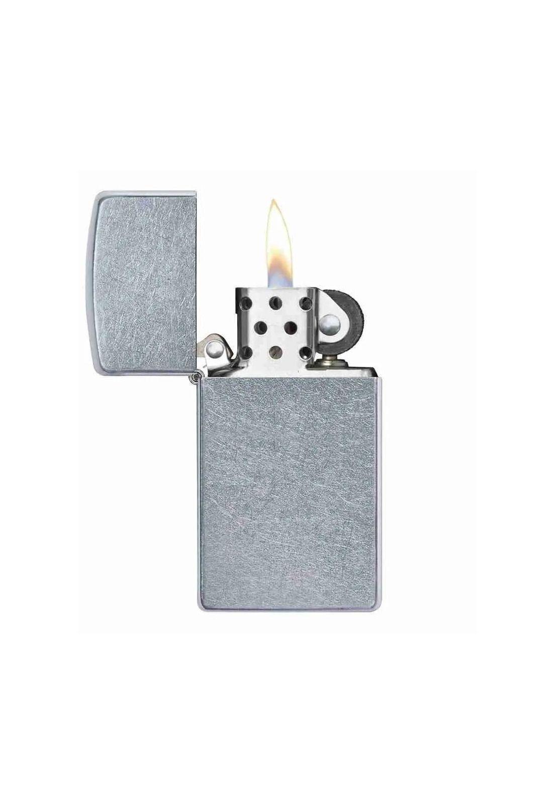 Encendedor Zippo Slim Street Chrome Plateado ZP1607-1
