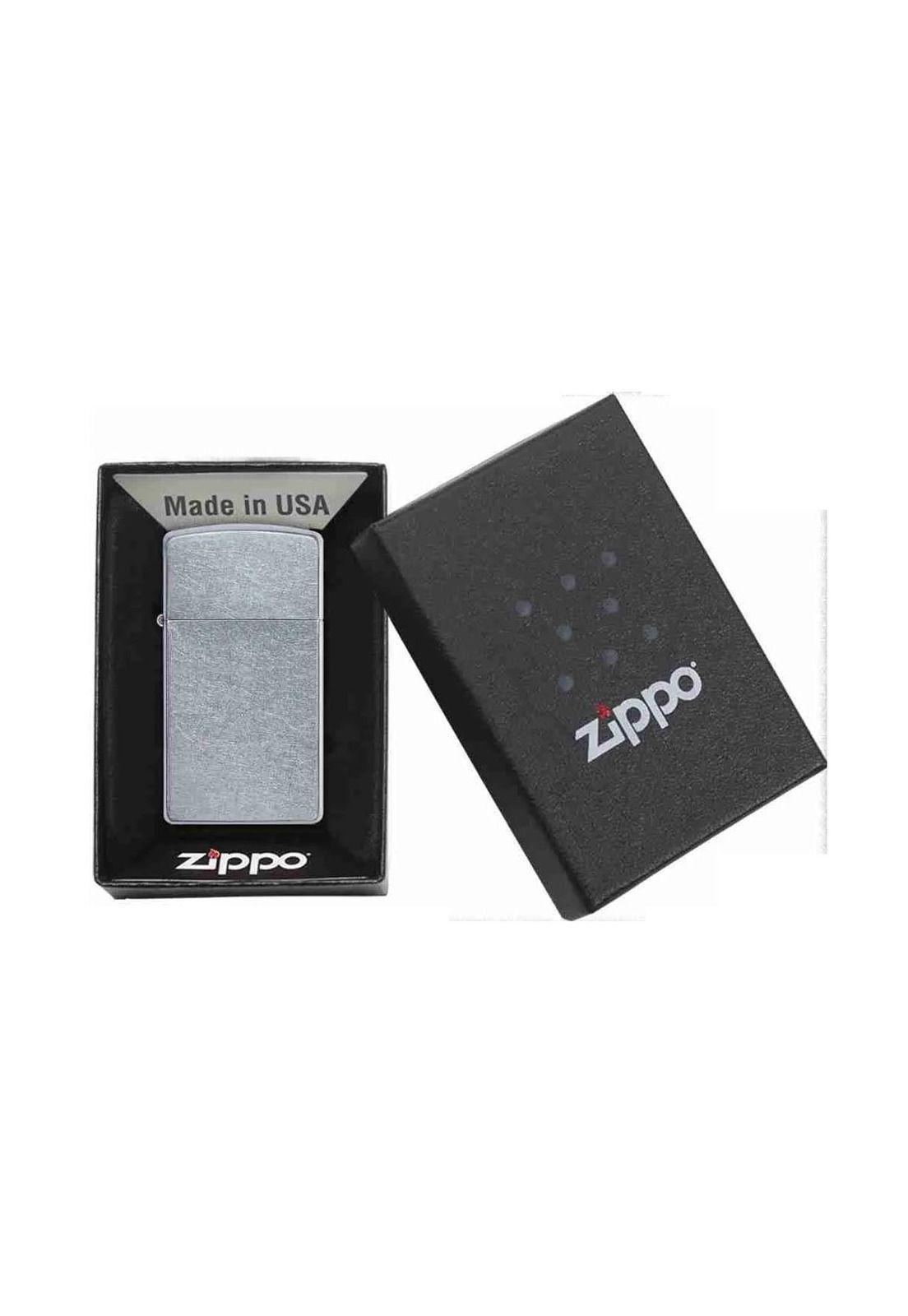 Encendedor Zippo Slim Street Chrome Plateado ZP1607-4
