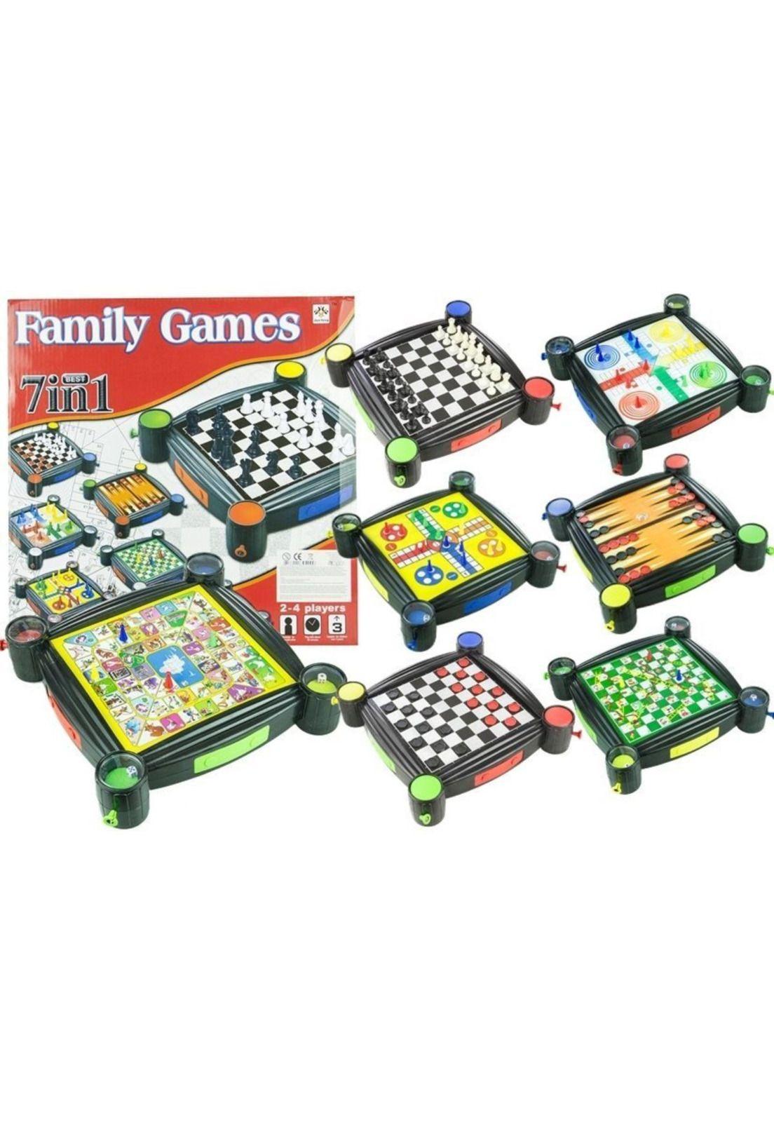 Juego De Mesa 7 En 1 Ajedrez Ludo Dama Parchis Y Otros-1