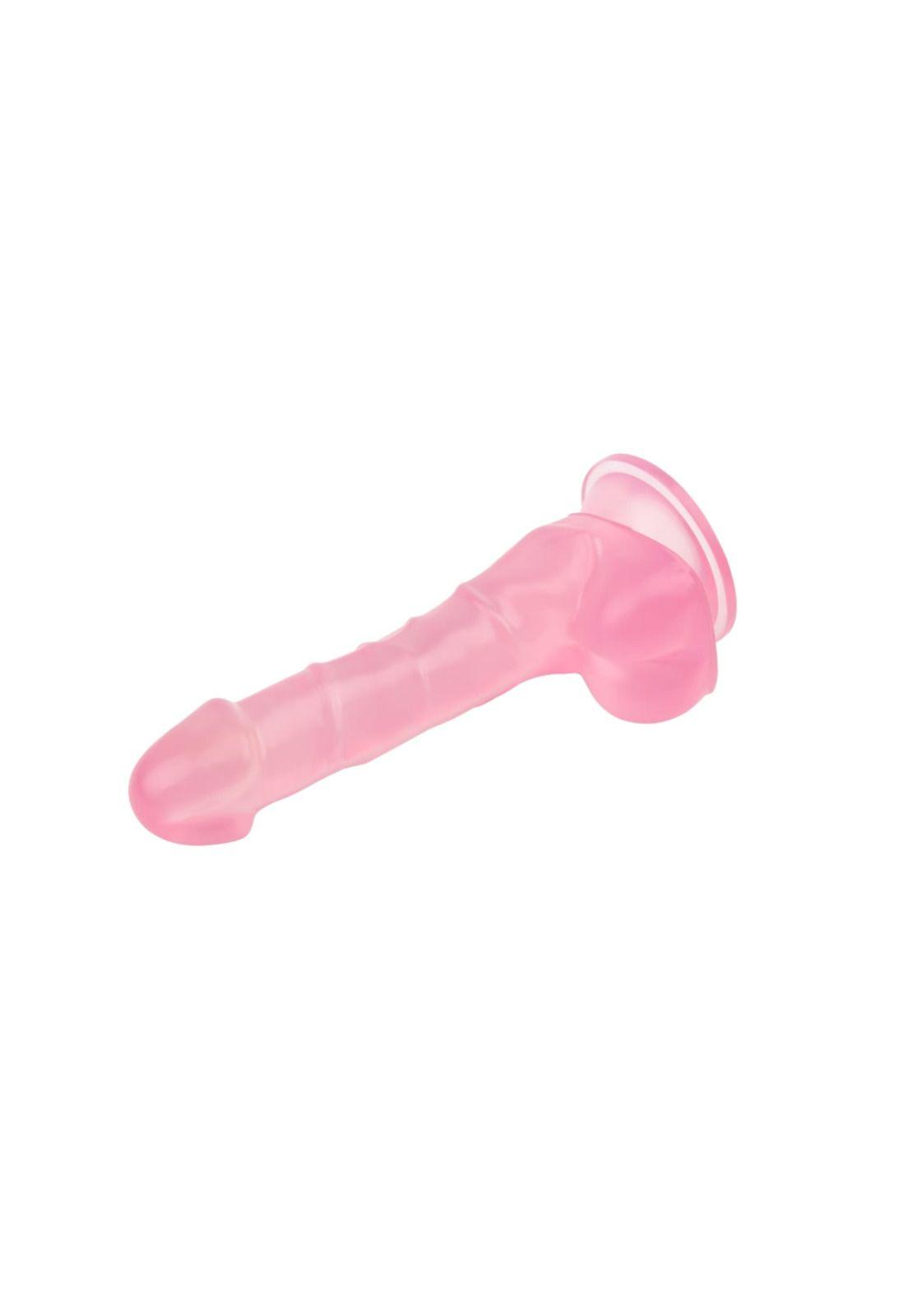 Dildo Consolador Silicona Hi-Rubber 19cm Rosado-4