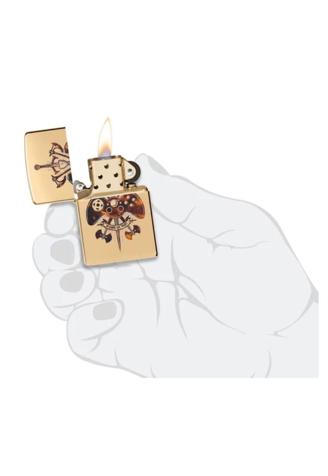 Encendedor Zippo Gamer Creed Design Dorado ZP46141-4