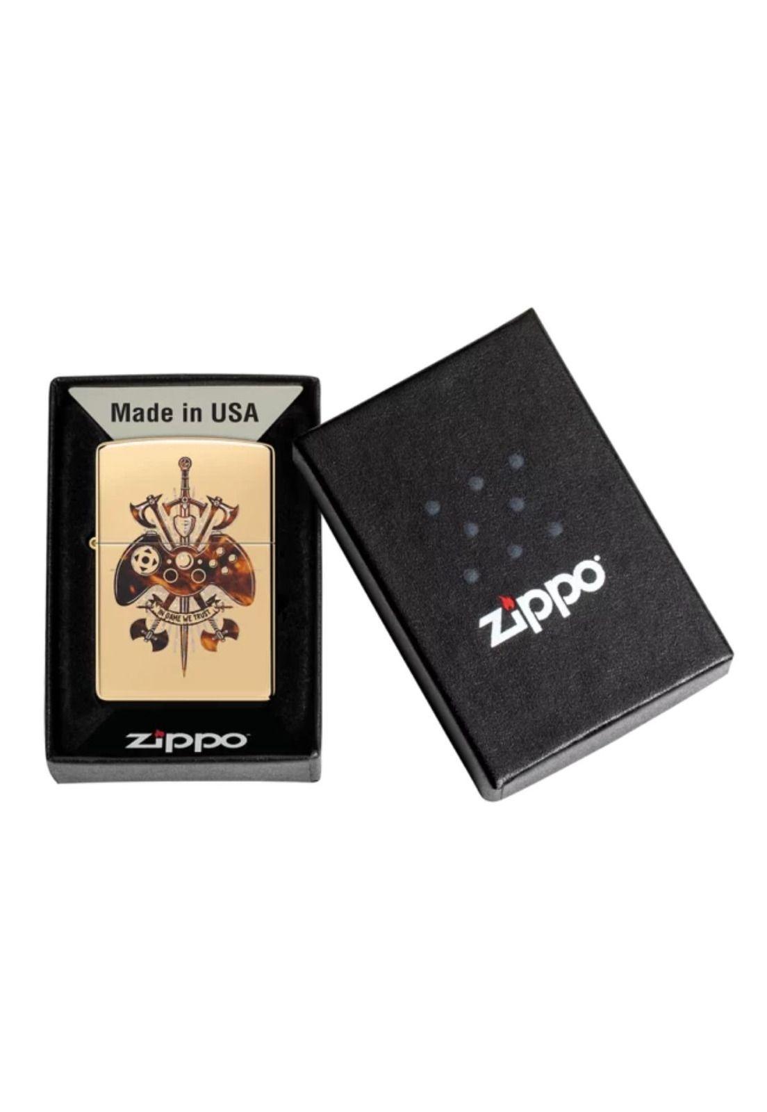 Encendedor Zippo Gamer Creed Design Dorado ZP46141-5