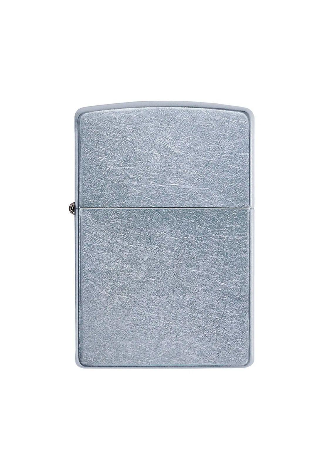 Encendedor Zippo Lighter Street Chrome Plateado Zp207-1