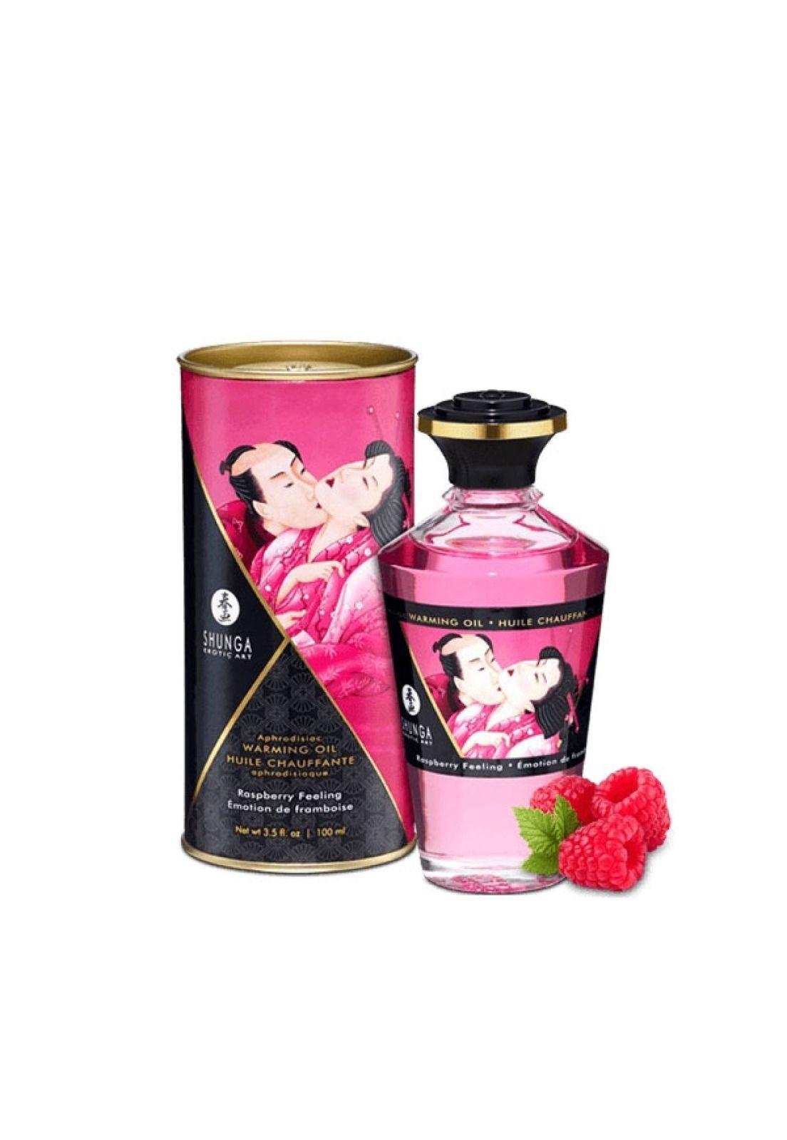 Aceite Lubricante Para Masajes Afrodisiaco Frambuesa Shunga-0