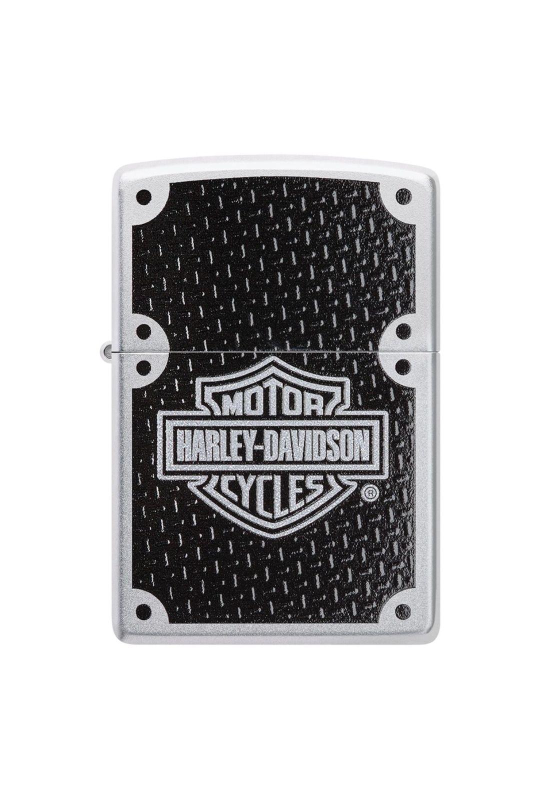 Encendedor Zippo Harley-Davidson Carbon Fiber Plata ZP24025-2