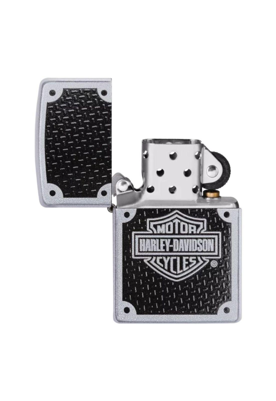 Encendedor Zippo Harley-Davidson Carbon Fiber Plata ZP24025-3