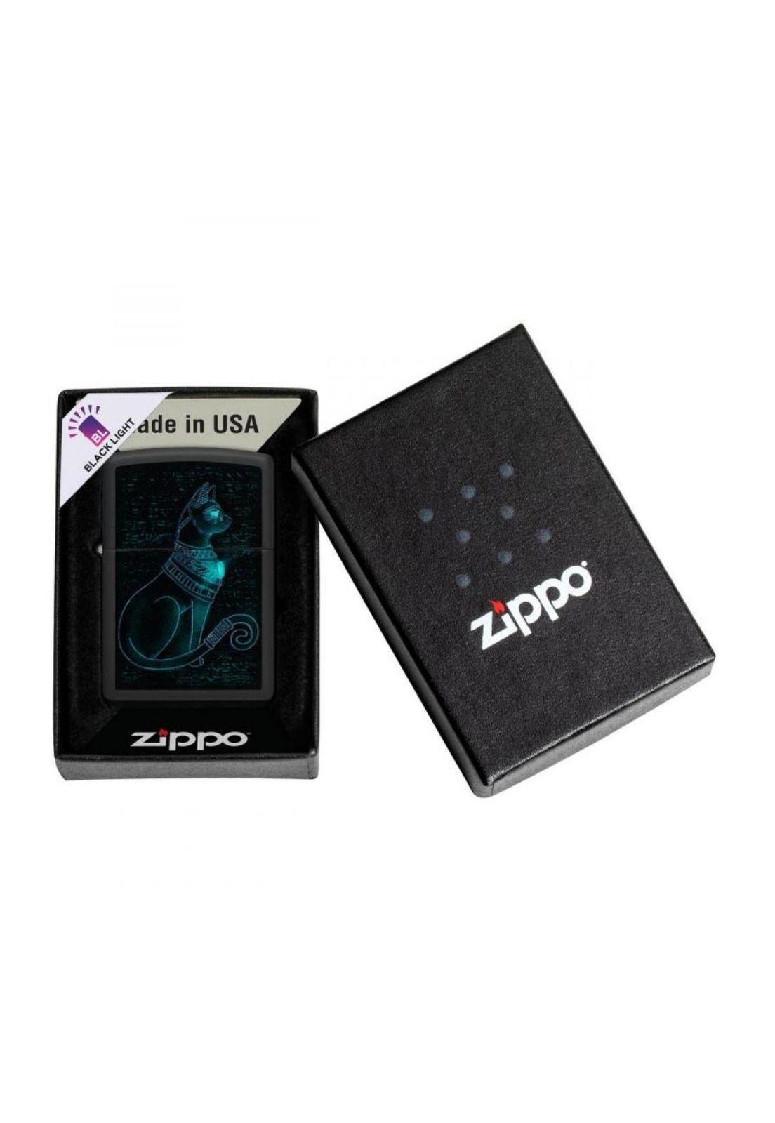 Encendedor Zippo Spiritual Cat Design Negro ZP48582-6