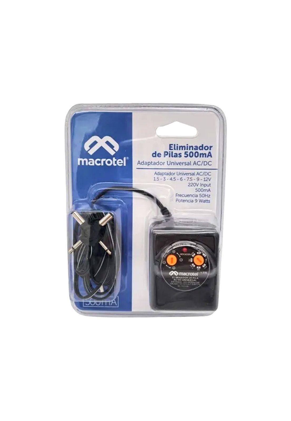 Eliminador De Pila Adaptador De Corriente 500ma Macrotel-1