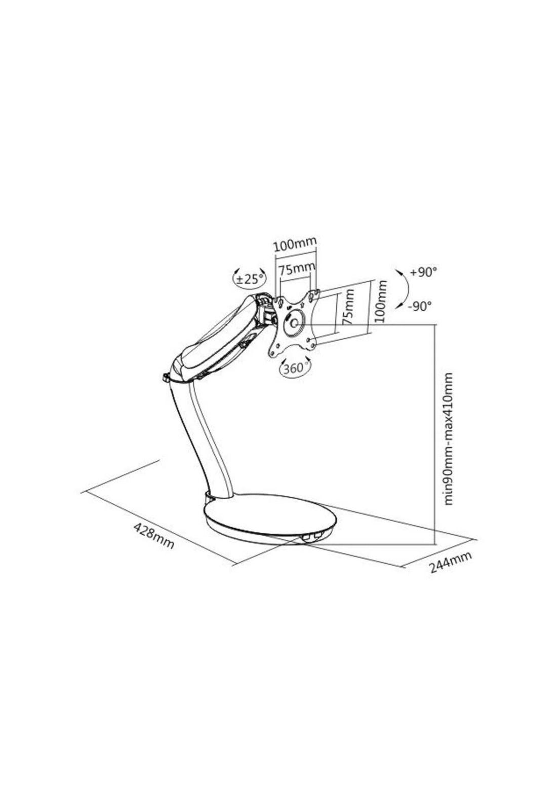 Soporte Monitor TV Hidraulico Con Base 13" a 17" Macrotel-2