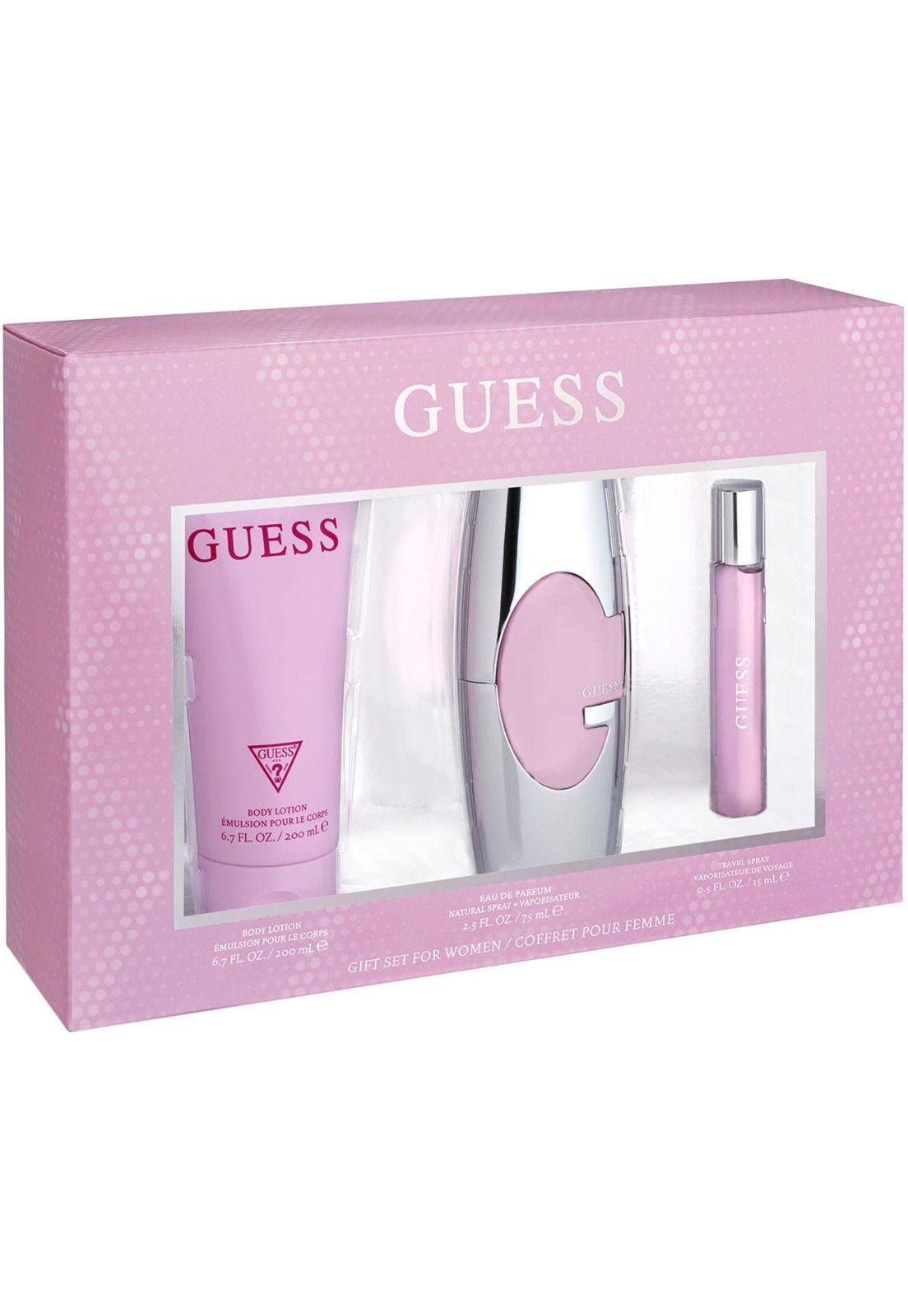 Guess Pink Set 75ml EDP + 15ml + Body Lotion 200ml-0
