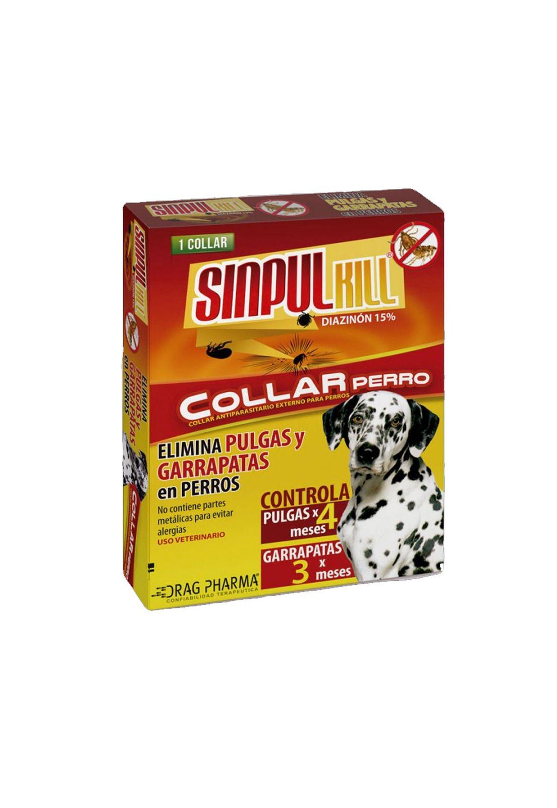 Collar Antiparasitario Para Perros Antipulgas Sinpul Kill-0