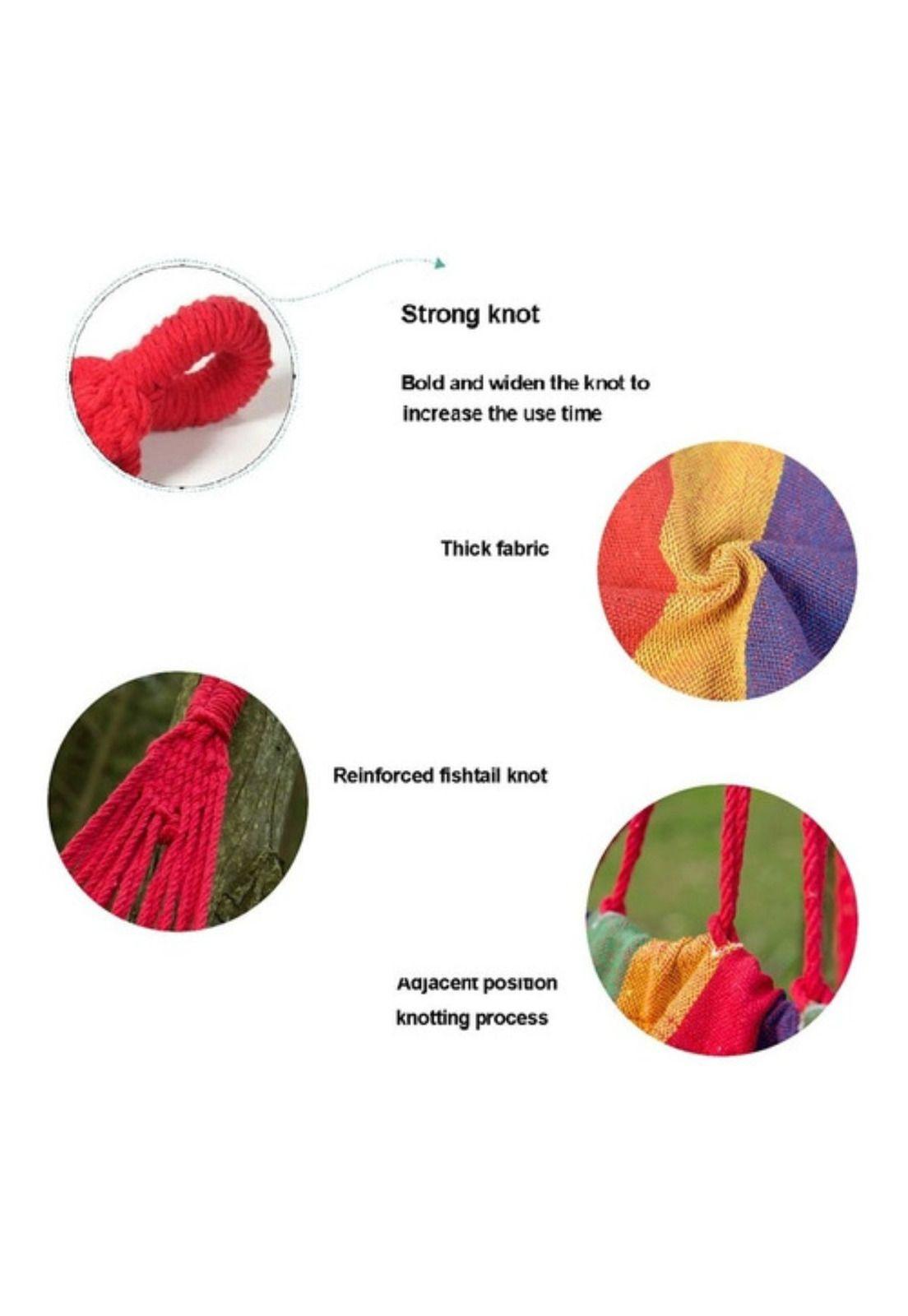 Hamaca 1 Plaza Colgante 80x190cm Hasta 100kg Azul-3