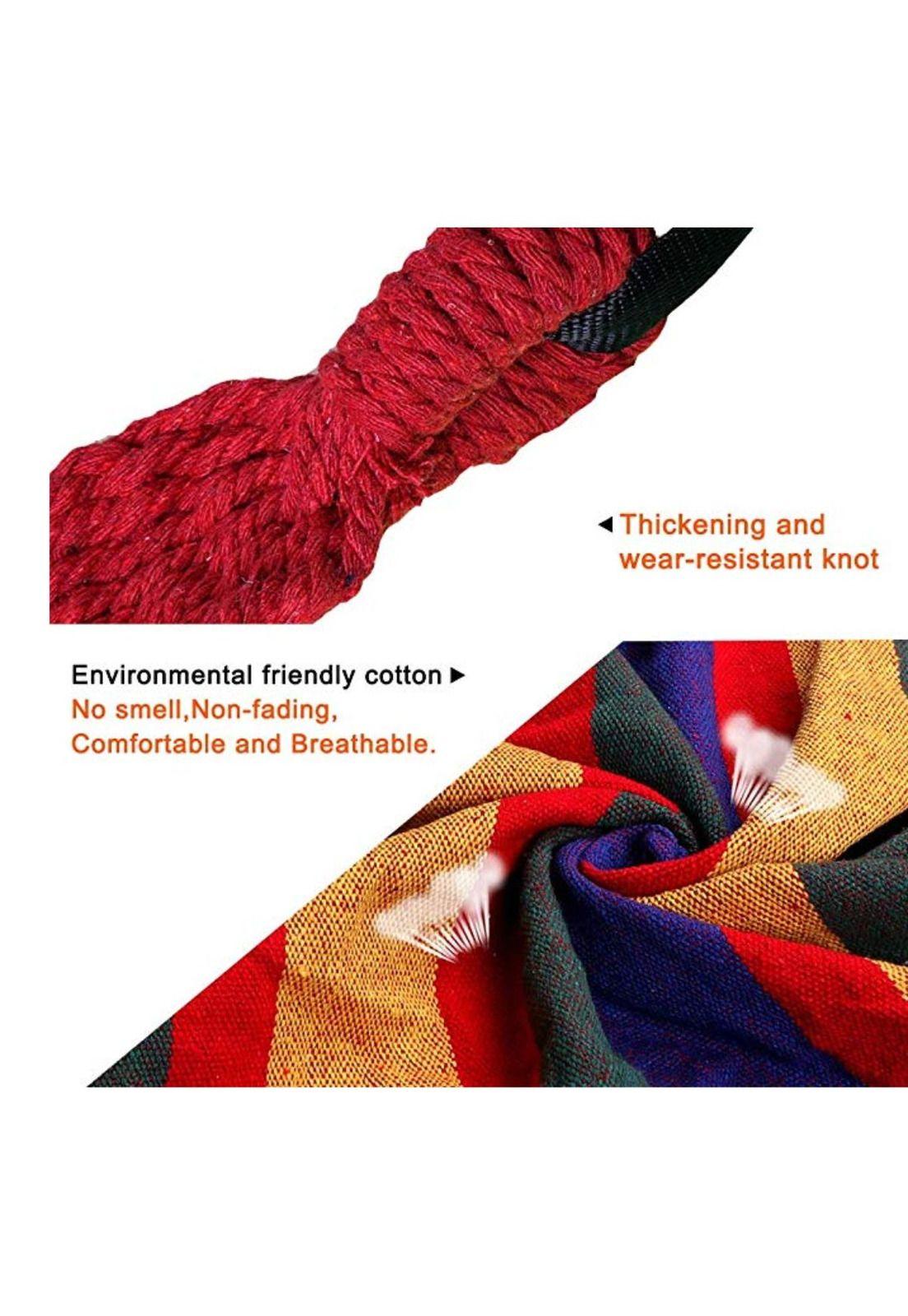 Hamaca 1 Plaza Colgante 80x190cm Hasta 100kg Azul-6