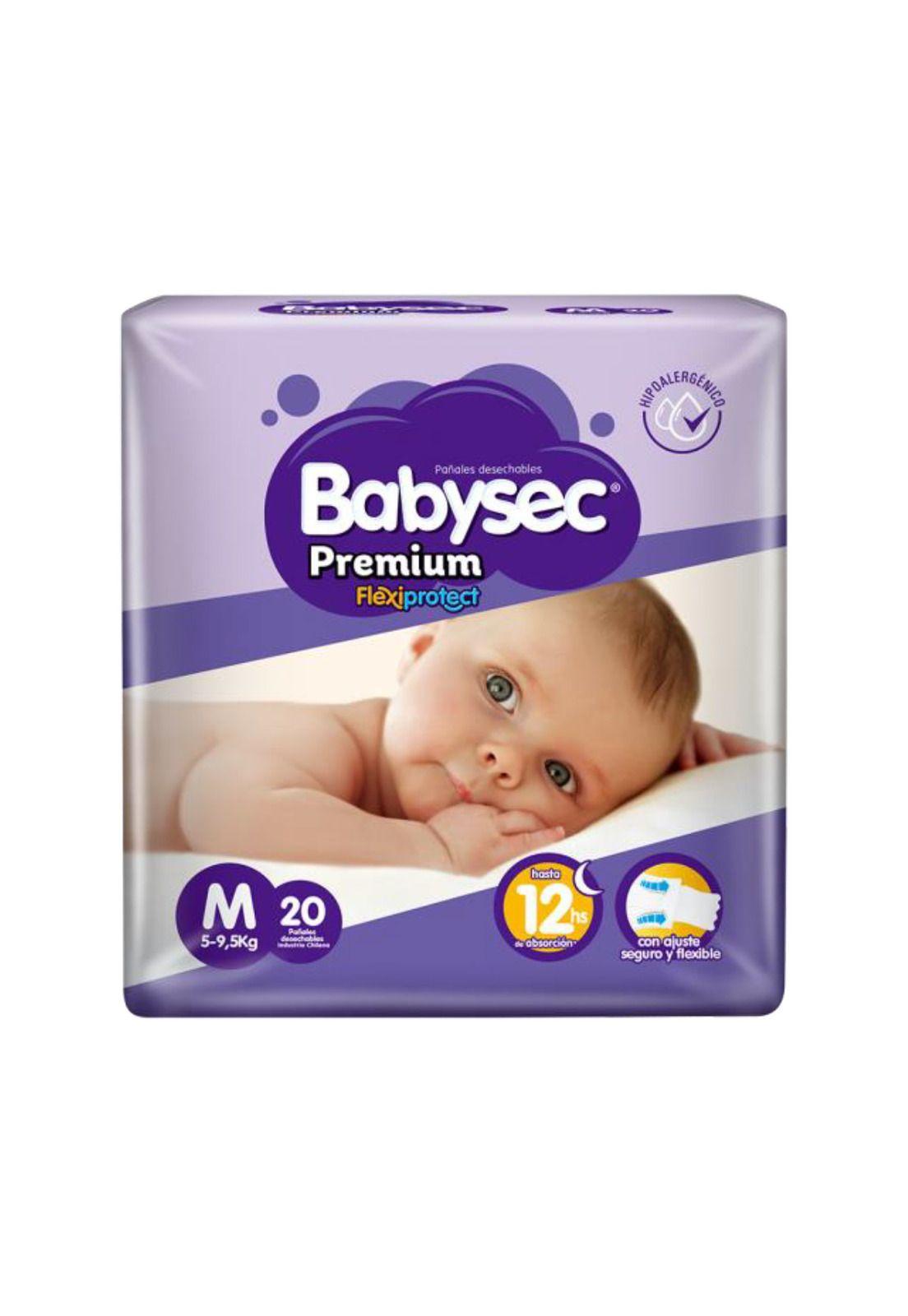 Babysec Premium Pañales De Bebe Flexi Protect Talla M 20 Un-0