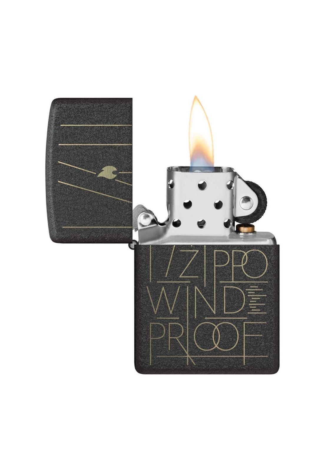 Encendedor Zippo Windproof Line Art Negro ZP46172-1