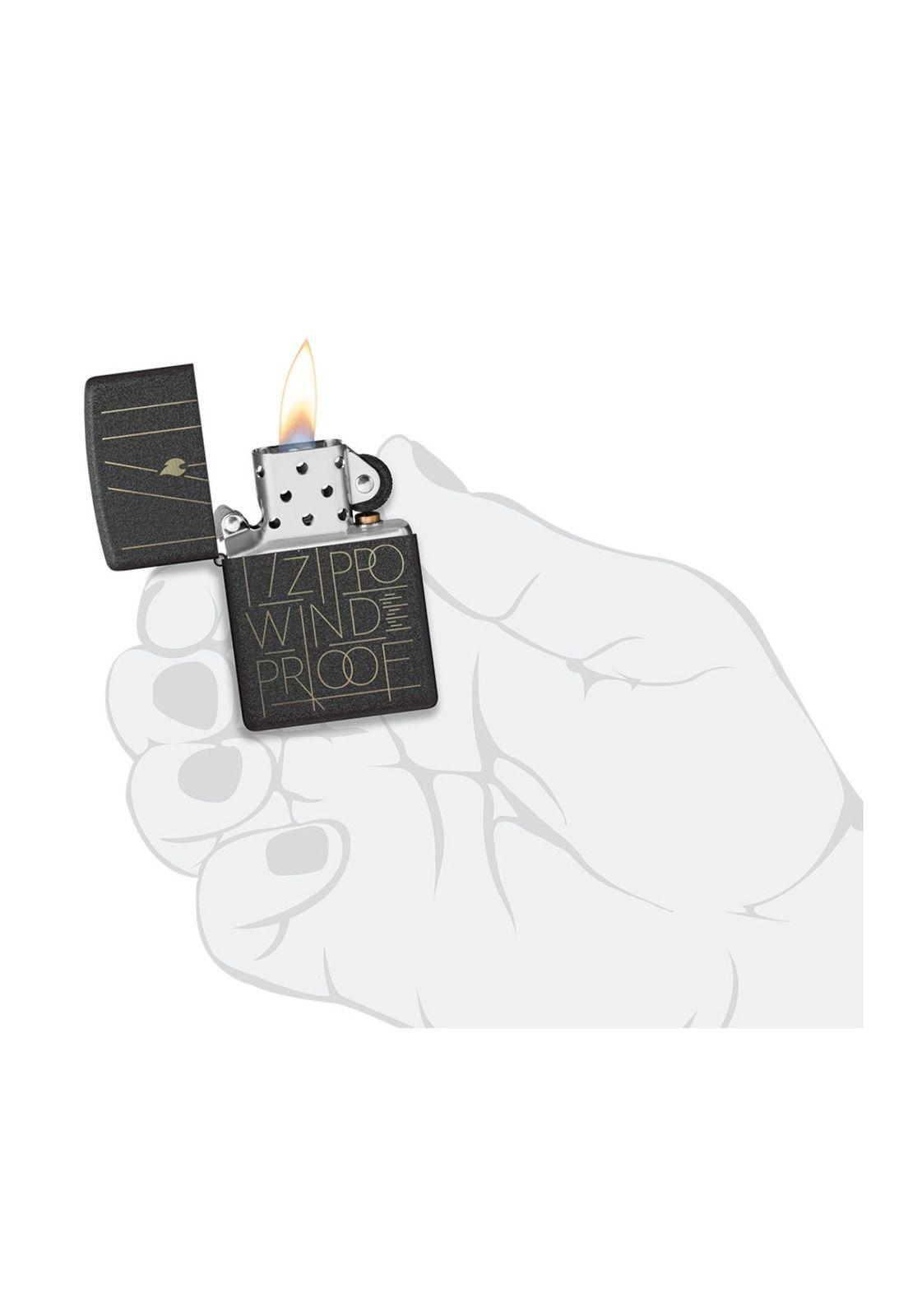 Encendedor Zippo Windproof Line Art Negro ZP46172-4