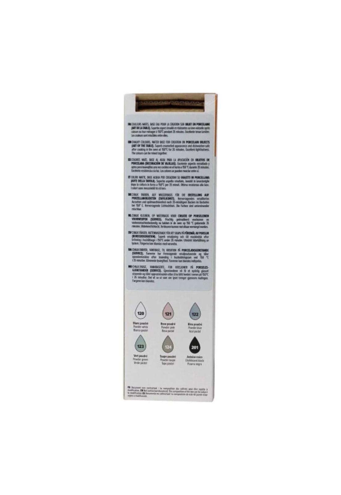 Kit Pebeo Porcelaine 150 Ceramica Y Vidrio 6 Colores Pastel-2
