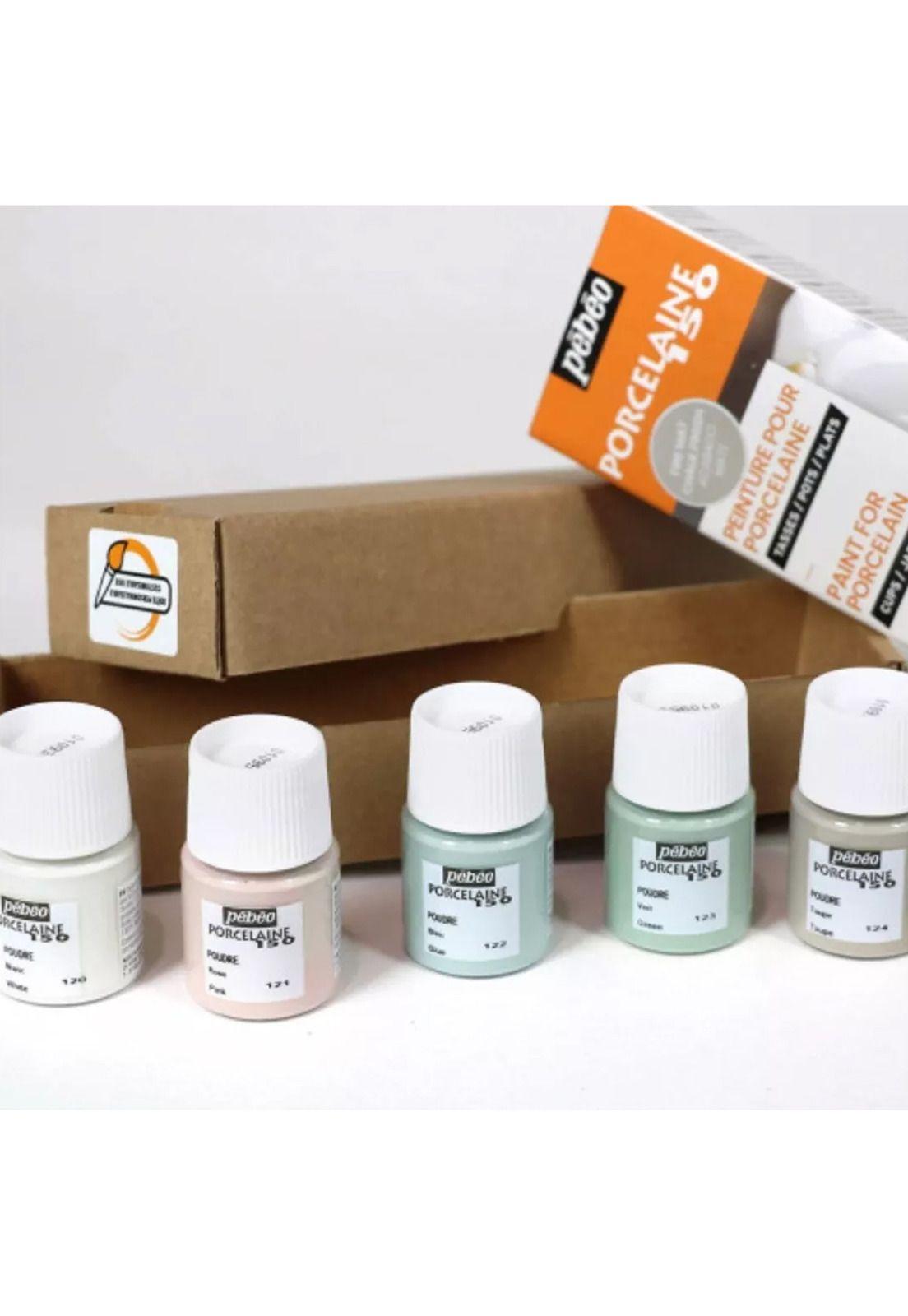 Kit Pebeo Porcelaine 150 Ceramica Y Vidrio 6 Colores Pastel-3