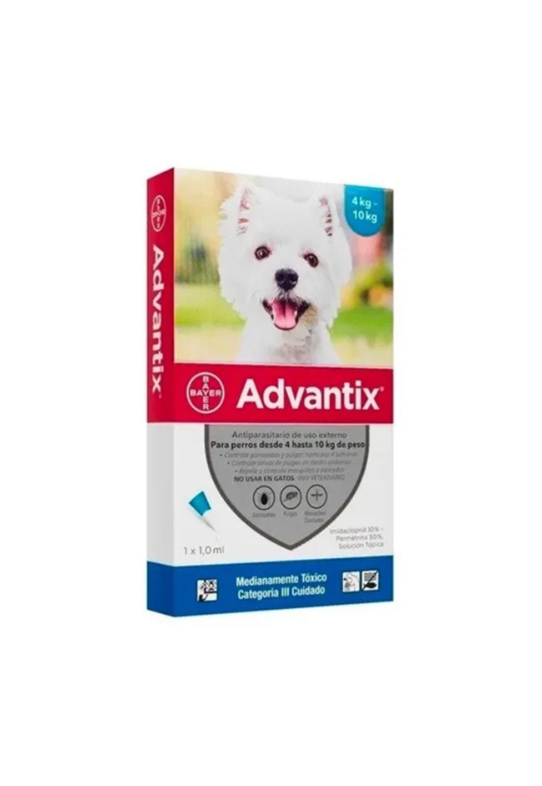 Advantix Pipeta Antipulgas Y Garrapatas Perros 4-10 Kg-0
