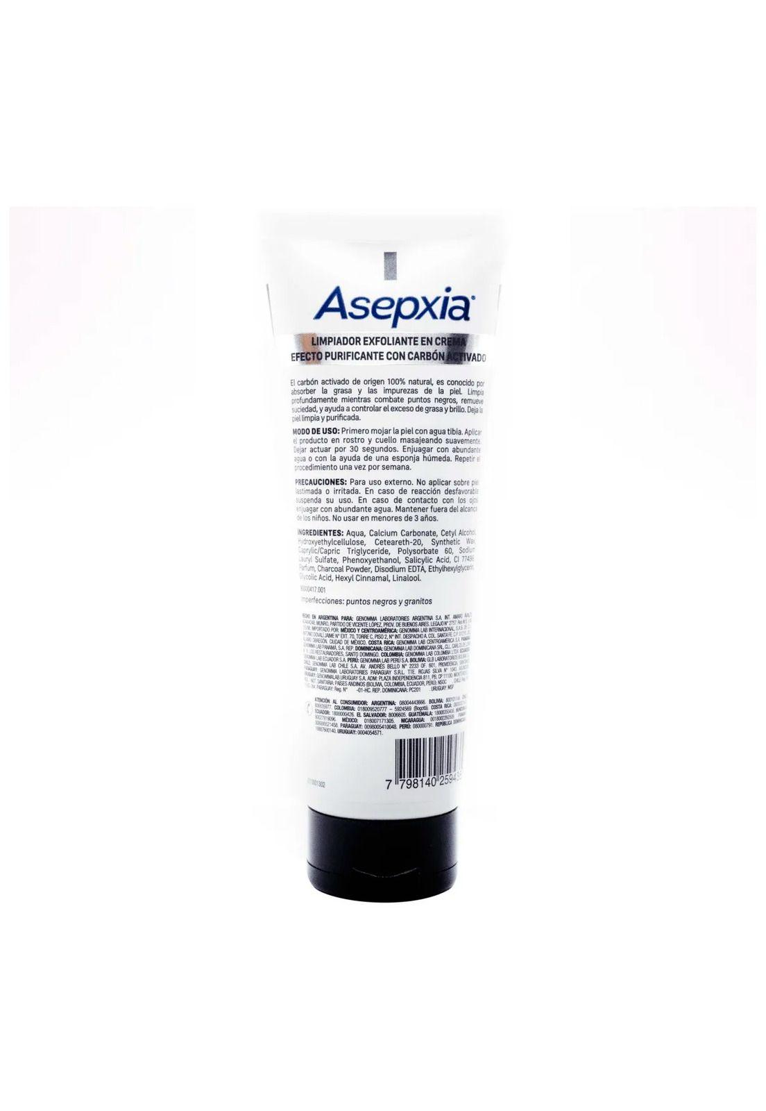 Asepxia Carbón Detox Crema Exfoliante Purificante 120g-2