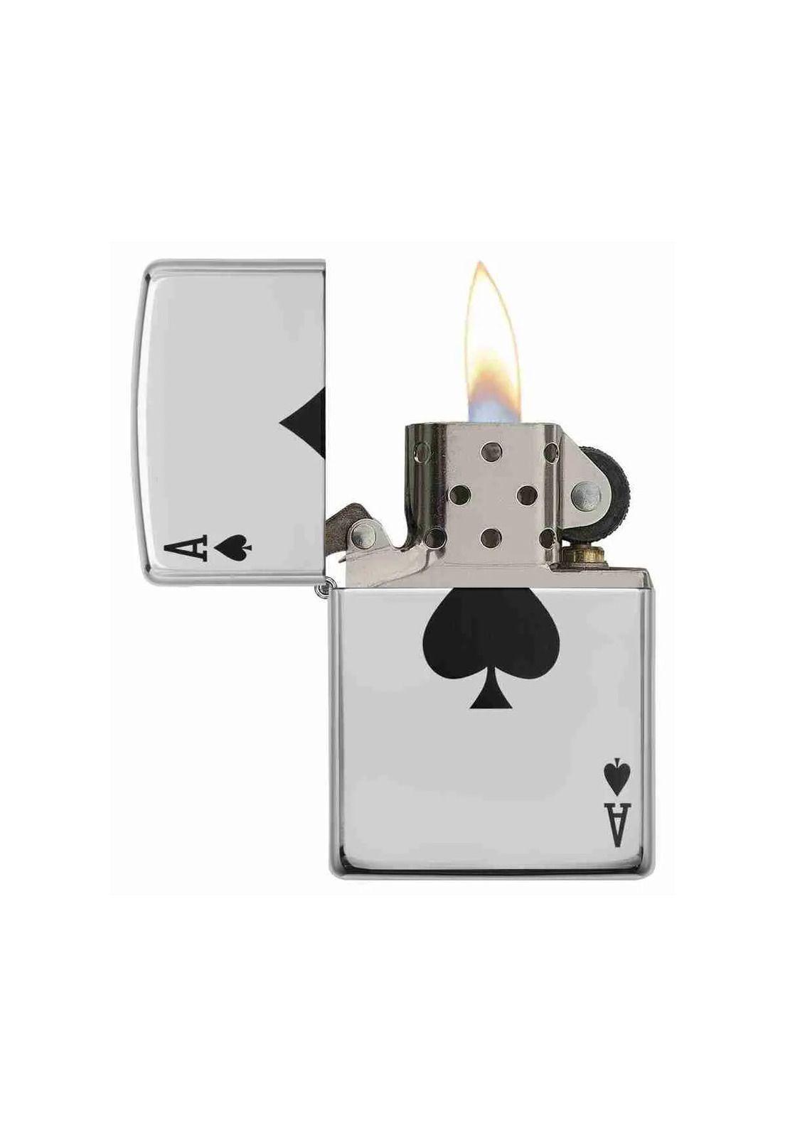 Encendedor Zippo Lucky Ace Design Plateado ZP24011-1