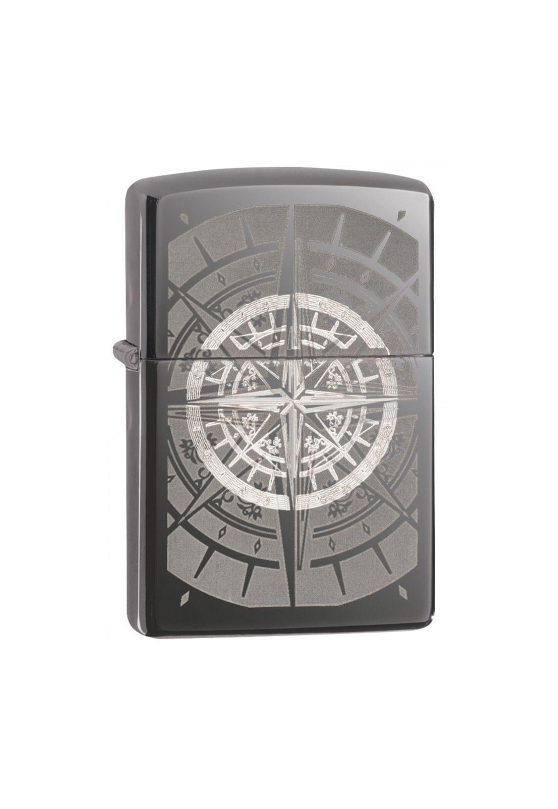 Encendedor Zippo Compass Brujula Design Plateado ZP29232-0