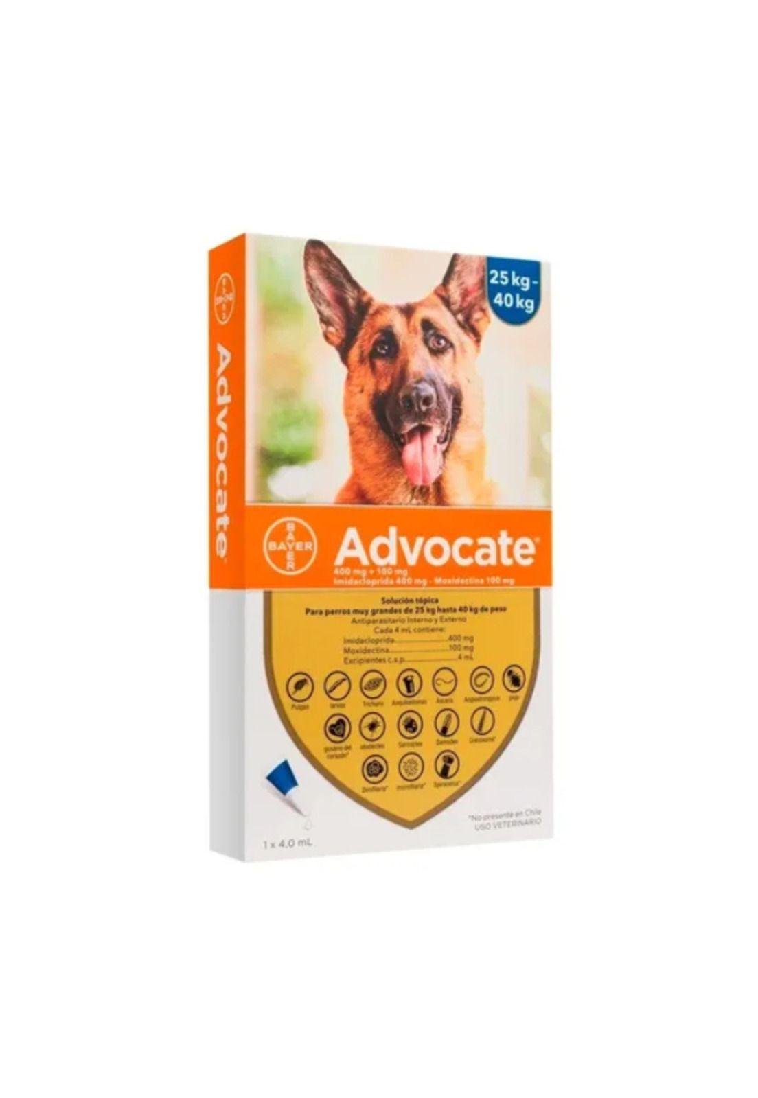 Advocate Pipeta Antipulgas Para Perros 25 - 40 Kg-0