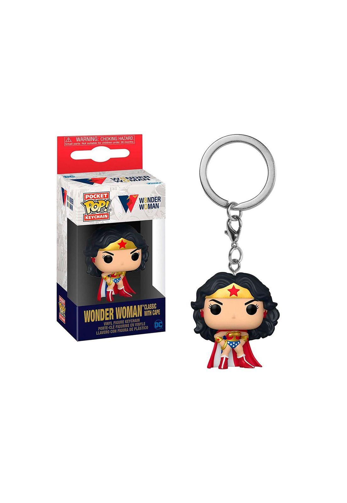 Funko Pop Pocket Keychain Dc Wonder Woman Classic W/ Cape 80-2