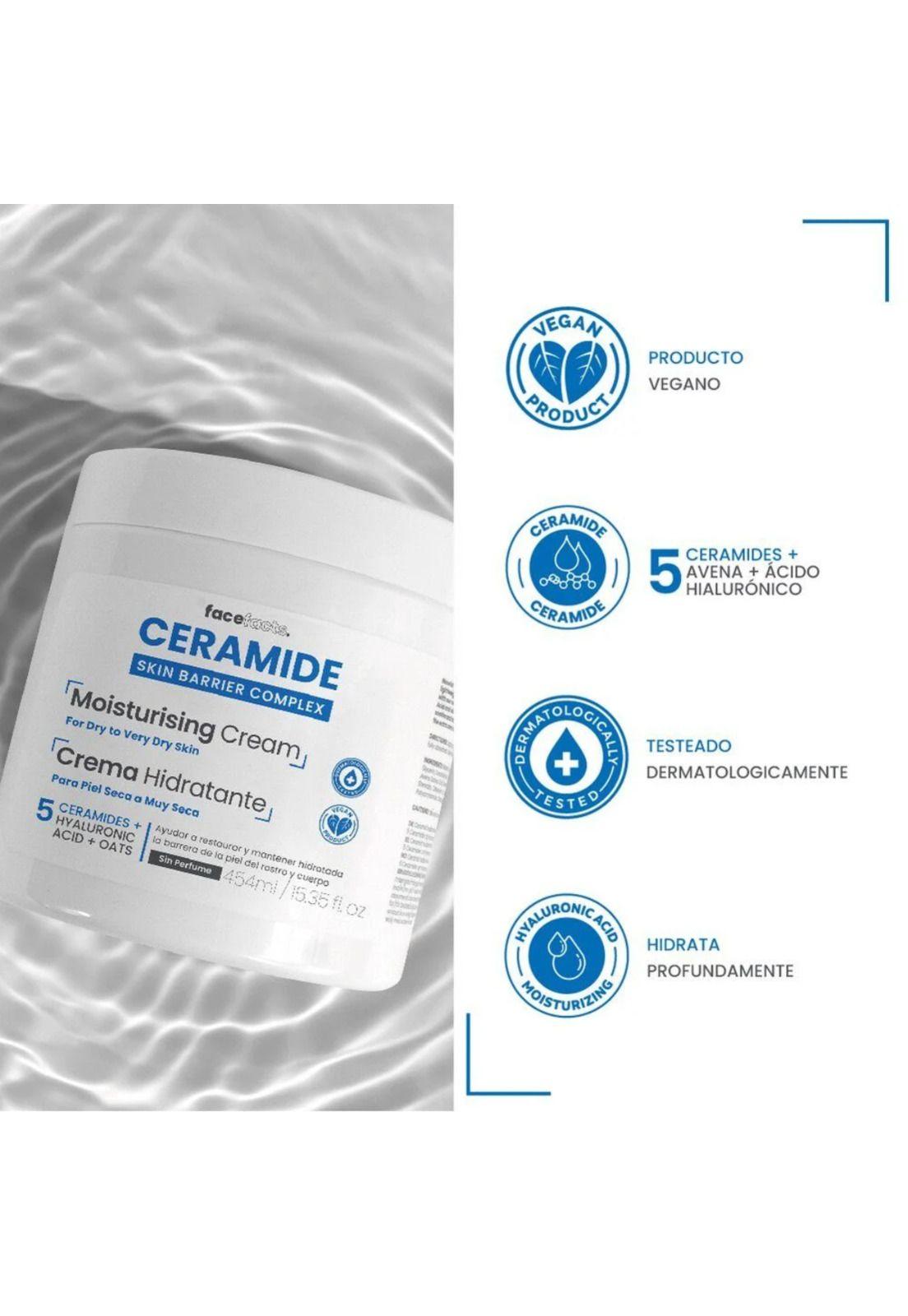 Crema Hidratante Para Piel Seca a Muy Seca 454ml Ceramide-2