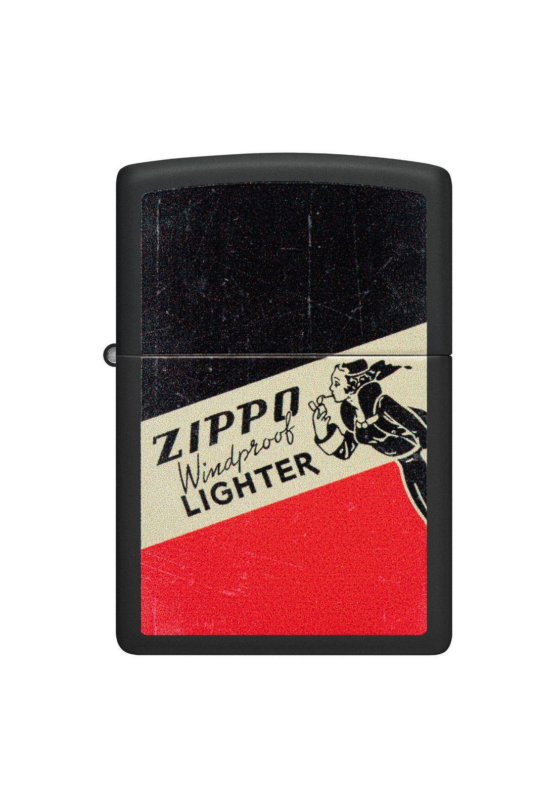 Encendedor Zippo Windy Design Negro Rojo ZP48499-0
