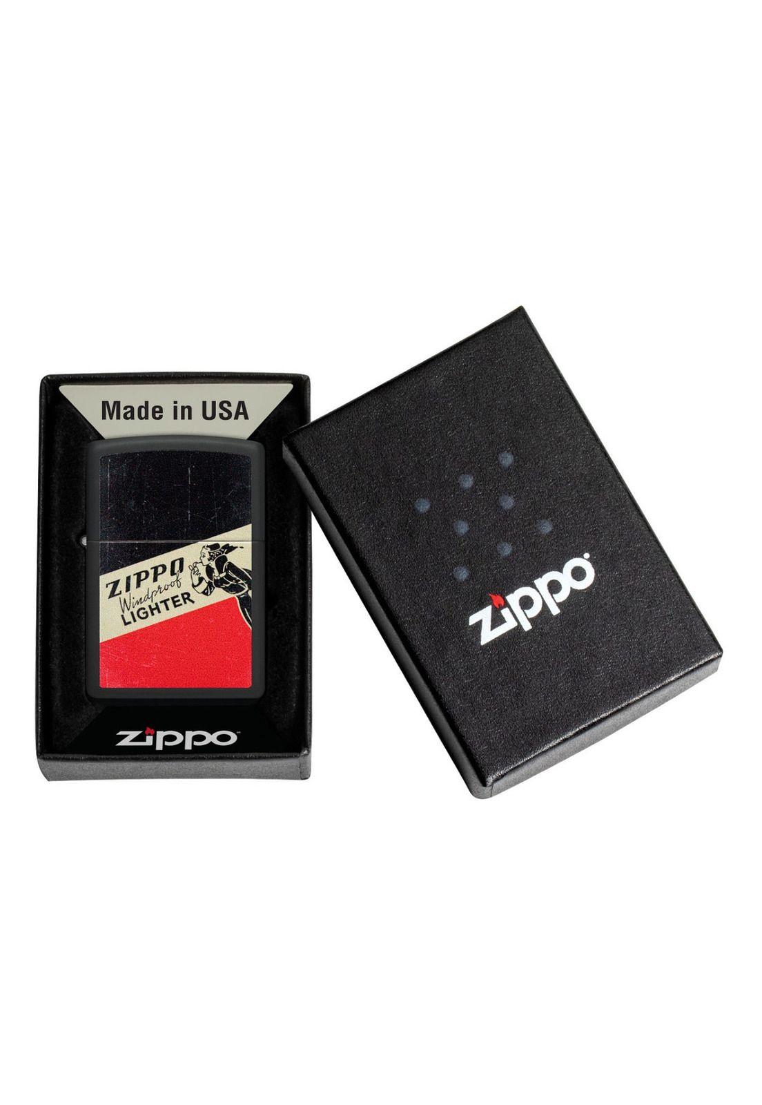 Encendedor Zippo Windy Design Negro Rojo ZP48499-5
