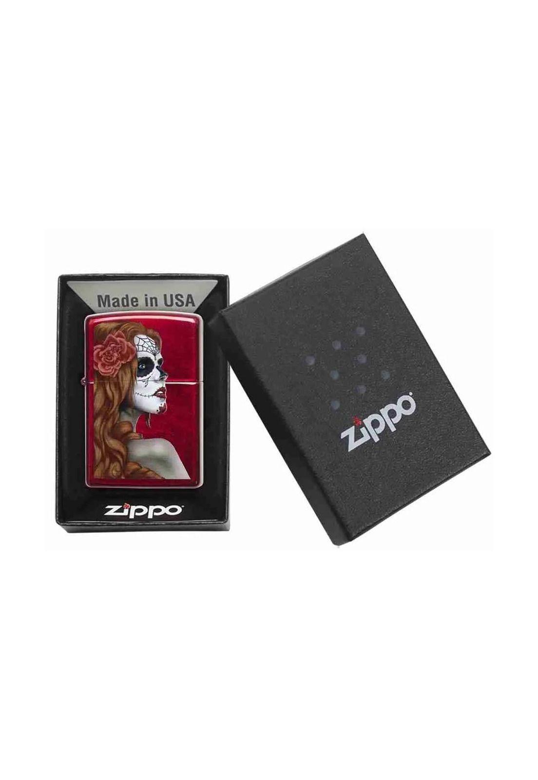 Encendedor Zippo Day Of Dead Girl Rojo ZP28830-4