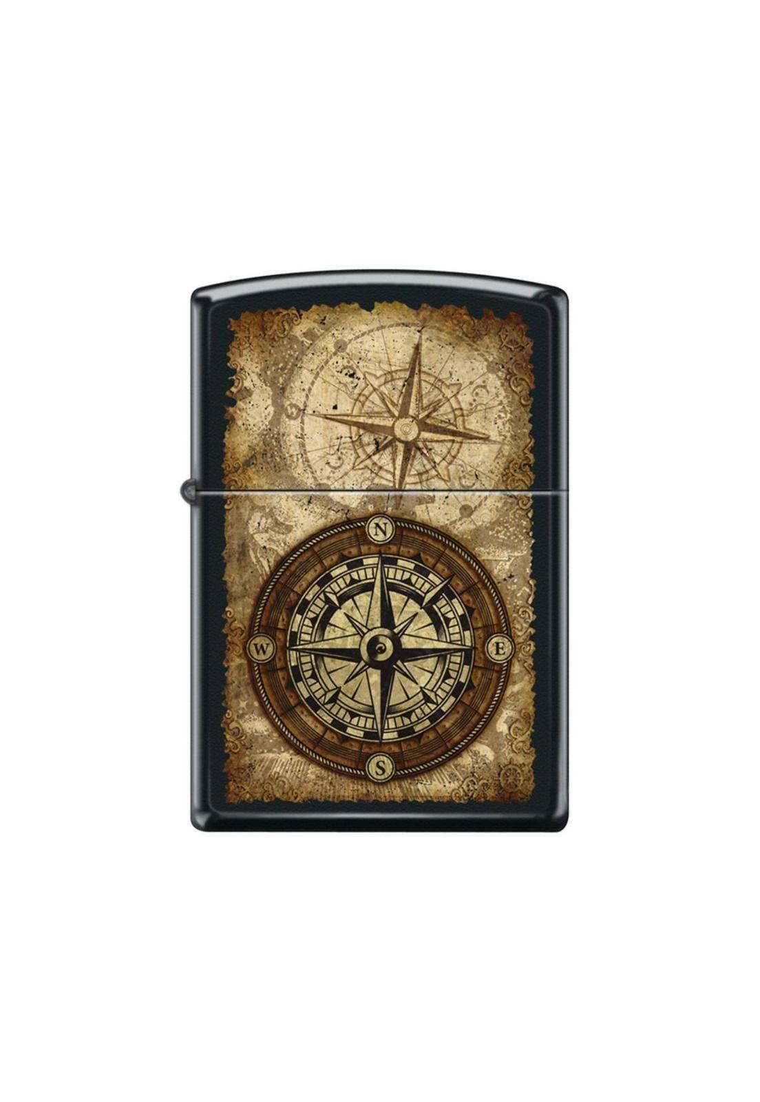 Encendedor Zippo Compass Matte Brujula Negro ZP218.CI419891-0