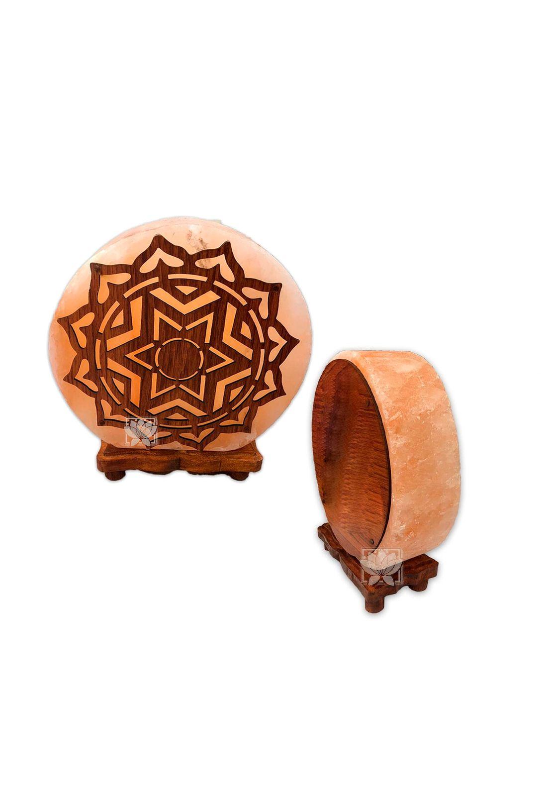 Lampara de Sal Diseño Chakra Corazon 22 Cms-1