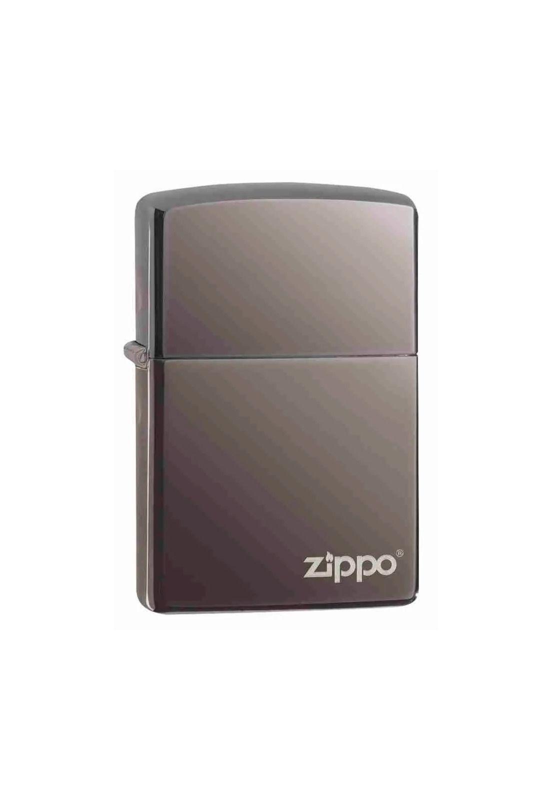 Encendedor Zippo Black Ice Logo Plateado Zp150zl-2