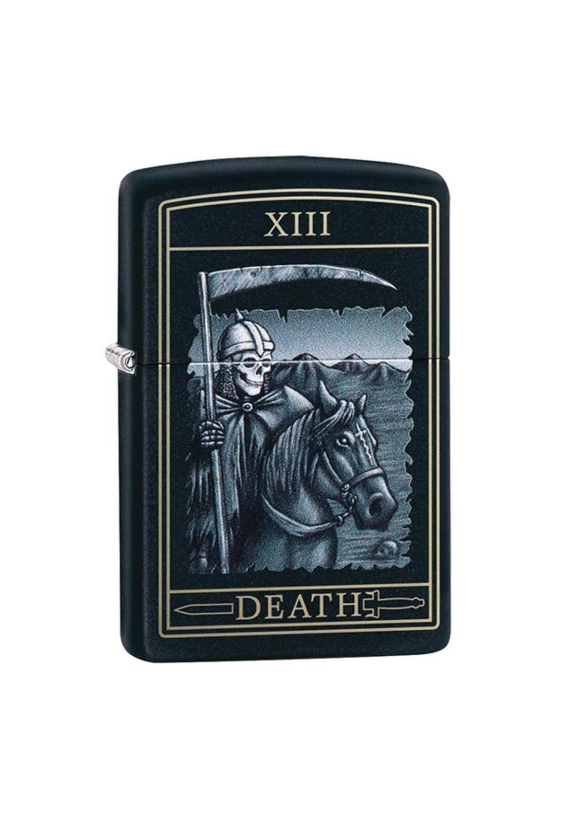 Encendedor Zippo Death Card Design Negro ZP218.CI412218 (Talle:Tamaño Único)-2