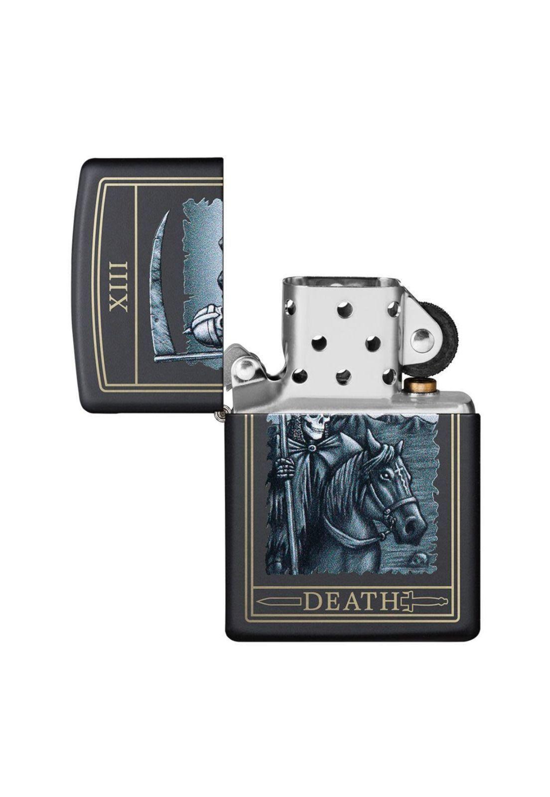 Encendedor Zippo Death Card Design Negro ZP218.CI412218 (Talle:Tamaño Único)-3