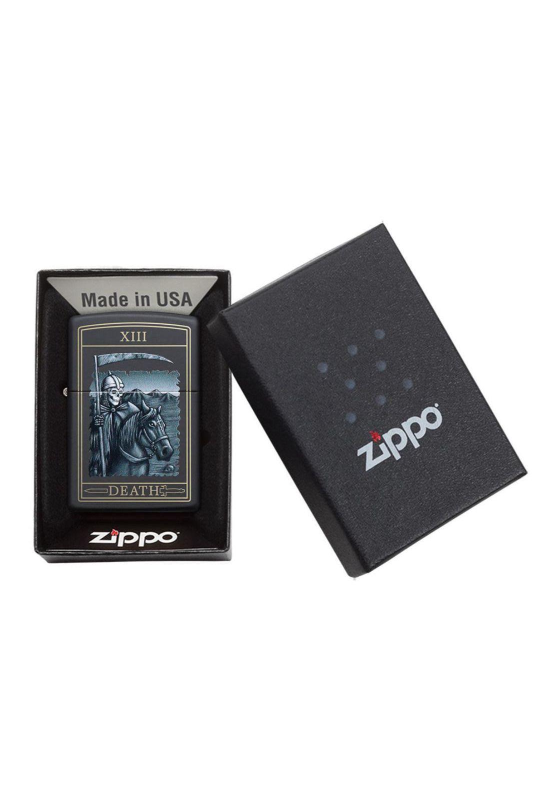 Encendedor Zippo Death Card Design Negro ZP218.CI412218 (Talle:Tamaño Único)-4