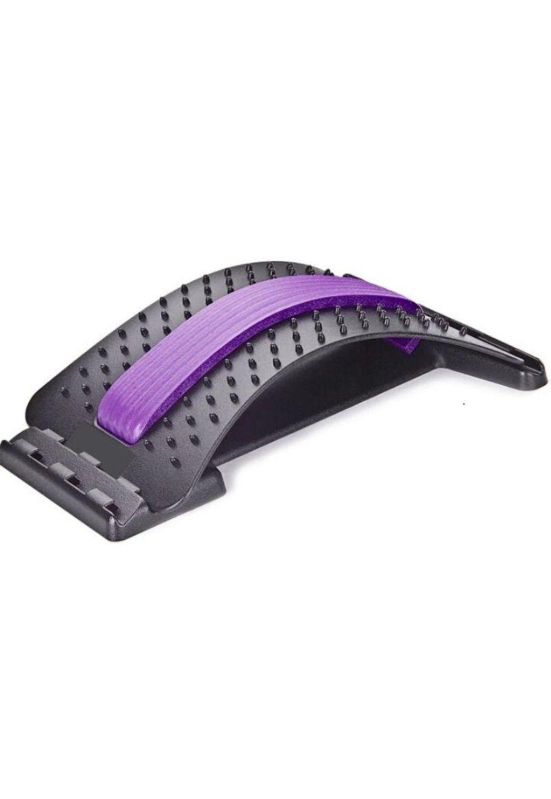Masajeador Lumbar Estirable Corrector Postura 3 Niveles Morado-1