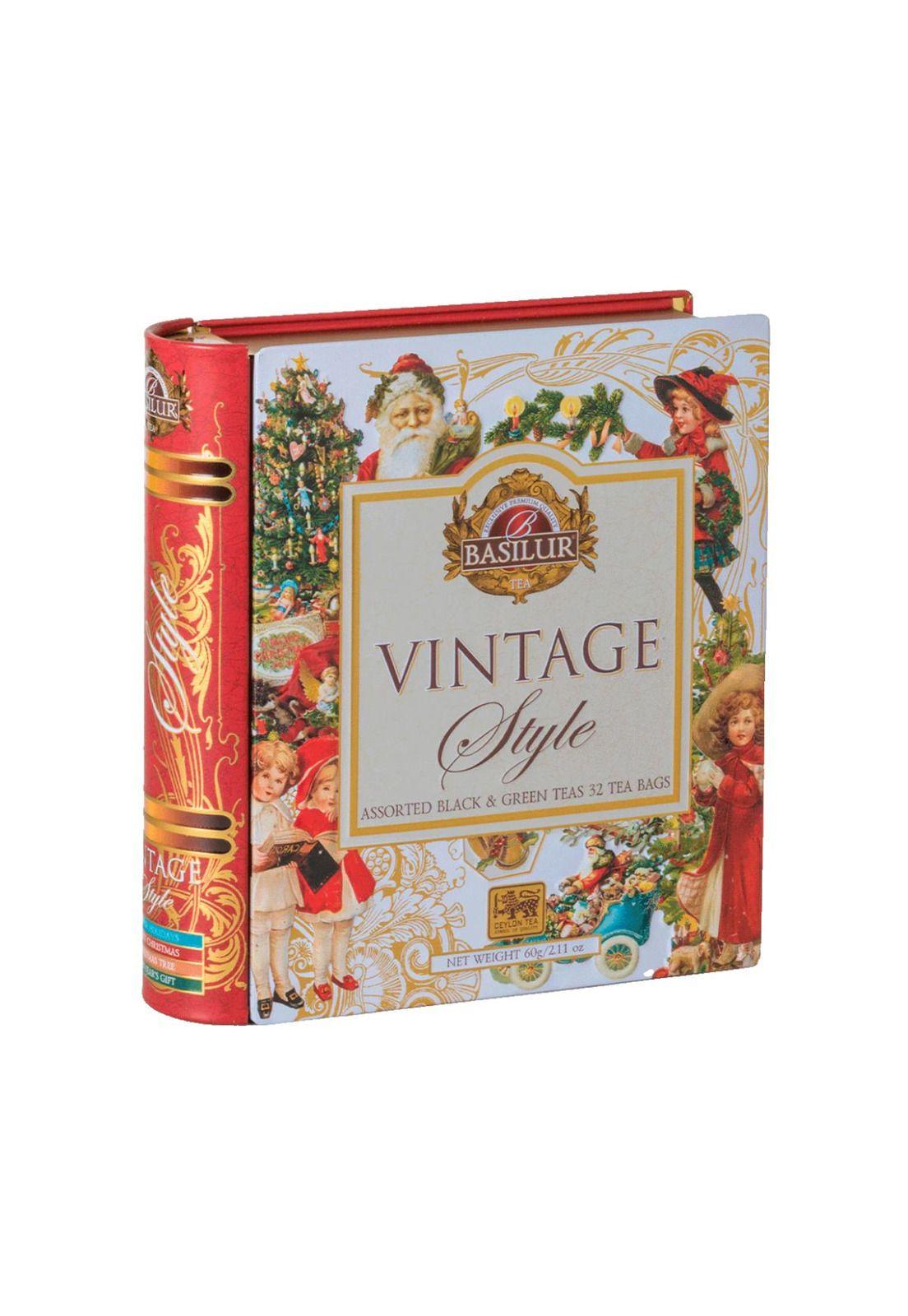 Te Verde Negro Surtido Libro Basilur Vintage 32 bolsas-3