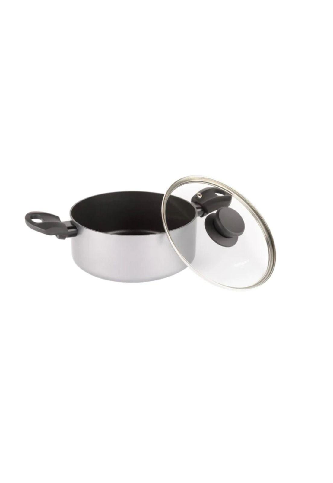 Cacerola con Tapa Eco-silver 28 cm Oroley-1
