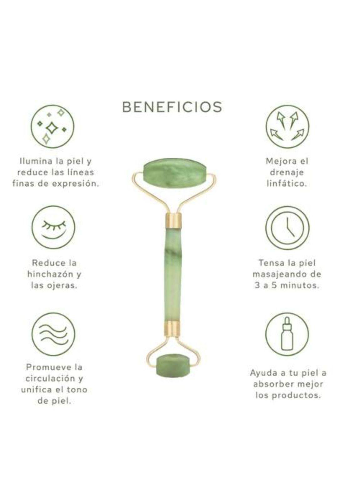 Rodillo Masajeador Roller Jade Facial Roller Piedra Jade-3
