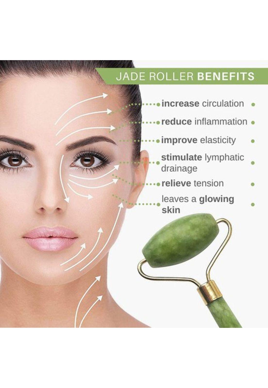 Rodillo Masajeador Roller Jade Facial Roller Piedra Jade-6